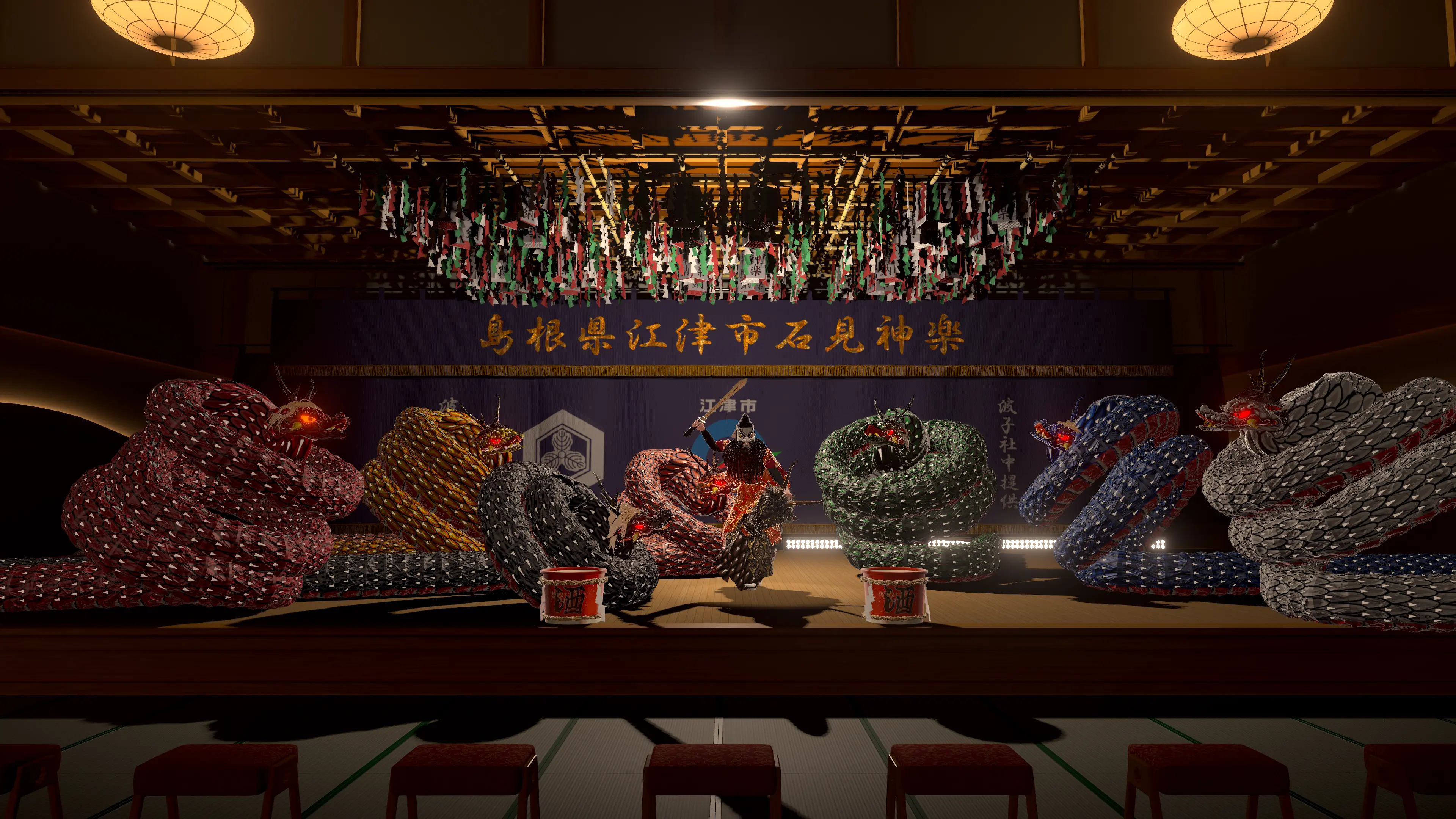 “石見神楽”をメタバース化している画像